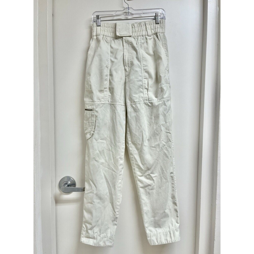 Vintage New Order Cargo Pants White Streetwear Size 31x32